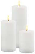 Екстериорни LED свещи в комплект от 3 бр. (височина 20 cm) Sille – Sirius