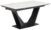Разтегателна трапезна маса LEGNICA - бяла