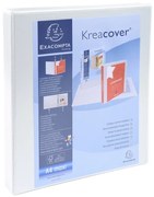 Exacompta Папка Kreacover, А4, с 2 ринга, 3 джоба, 38 mm, бяла