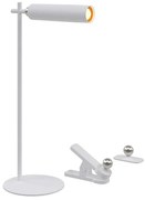 LED регулируема магнитна настолна лампа LED/3W/5V 4000K 1500 mAh бяла
