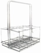 Сгъваема поставка за бутилки Kikkerland sp-BA50, Стояща, Хром