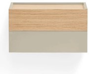 Нощно шкафче в светлосиво и естествен дъб Otto - Teulat