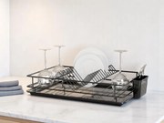 Поставка за чинии, цвят Черен