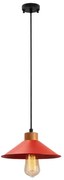 Полилей на кабел MANAVGAT 1xE27/40W/230V червен/кафяв