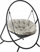 Луксозен висящ фотьойл PATIO с възглавница Бежови възглавници