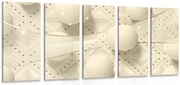 картини от 5 части – Лукс в сепия вариант