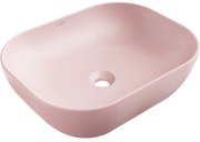 Mexen Rosa умивалник за плот 50 x 40 см, розов мат - 21095044