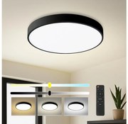 Brilagi - димируемо LED осветително тяло POOL LED/60W/230V 3000-6000K диаметър 60 см черно + дистанционно