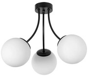 Плафон РИО, черен/бял, 3xE27