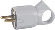 Legrand Щепсел сив 2P+Т 16A 250V с ринг - 050324