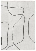 Памучен килим подходящ за пране в цвят слонова кост 140x200 cm Shadow – Mette Ditmer Denmark