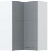 Висящ ъглов шкаф Hudson V9-UG-2K-White - Gray