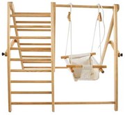 CHIPOLINO Дървена стълба за катерене и люлка тип Монтесори