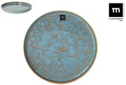 Основна чиния LA MEDITERRANEA Scratch Blue, 25х2.5 cm, порцелан