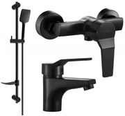 Mexen Caro DF62 комплект душ, черен - 746604DF62-70