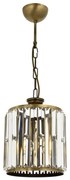 Полилей с верига CRYSTALLINE 1xE27/6W/230V бронзов