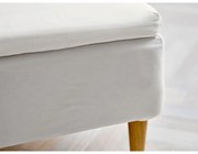 Бял еластичен памучен чаршаф 90x200 cm Calm – Södahl