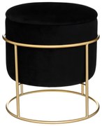 Табуретка atmosphera Eliane, Велур - Черен