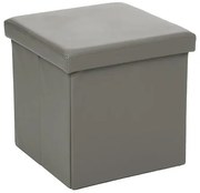 Пуф със съхранение atmosphera Pouffe, MDF, Сгъваем - Сив