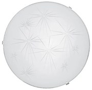 Плафониера ИСКРИ, ø400, бял гланц, 2xE27