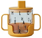 Горчичножълта бебешка чаша Grow With Your Cup Grow with Your Cup - Design Letters