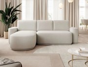 Ъглов диван Luxora-Светло бежов-ляв