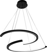 LED Пендел DOUBLEMOON LED/30W/230V черен