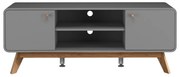 Сива маса за телевизор 140x53 cm Caitlin – Støraa