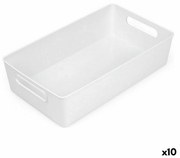 Многофункционална Кошница Confortime Бял 38 x 22 x 9,5 cm (10 броя)