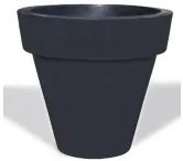 Serinova - Пластмасова кашпа ф106xh126см, 200л, антрацит-(PY126)