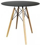 Horecano - Кръгла маса ф80xh72,5см с черен плот OSLO-(HC-42435)