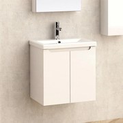 Конзолен PVC шкаф за баня ICP 5155, Inter Ceramic, с умивалник, 55x51x40см