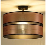 Duolla - Полилей за повърхностен монтаж COPPER SHINY 1xE27/15W/230V Ø 40 см меден/черен