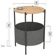 Помощна маса Table With Bag - бор