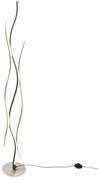 Design vloerlamp zwart met zilver incl. LED dimbaar - Blaze