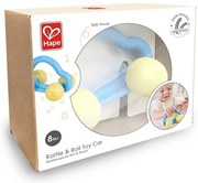 Hape - Бебешка дрънкалка и гризалка 2в1, Кола, 12.5x7.3x7.5 см