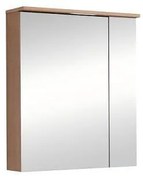 Огледален шкаф за баня ANIELA-60 6019-60, Inter Ceramic, с LED осветление, PVC, 75х70х17см