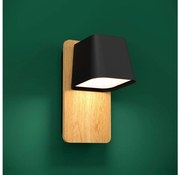 Eglo 390009 - Аплик RUSCIO 1xE27/40W/230V черен/кафяв