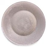 Bormioli Rocco - Стъклено плато за сервиране ф31см COPPER -INCA METALLIC (4.50012)