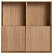 Висяща библиотека от декор от дъб в естествен цвят 70x70 cm Mistral – Hammel Furniture