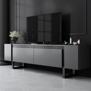 ТВ шкаф Yildiz, цвят Антрацит Черен