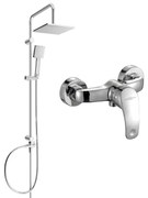 Mexen Tord външен душ комплект с душ глава и душ батерия Fabia, хром - 746540200-00