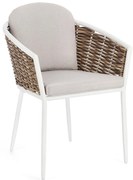 Бял градински стол метален Maribela – Bizzotto