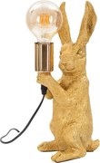 Настолна лампа в златист цвят (височина 35,5 cm) Rubbit – Mauro Ferretti