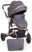 Бебешка количка 2в1 Amaia KikkaBoo - Dark Grey