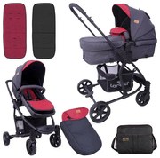 Бебешка количка ASTER LORELLI - BLACK&RED