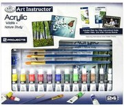 Acrylic Paint Set Royal & Langnickel Art Instructor 24 Части Многоцветен