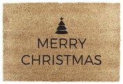 Изтривалка с коледен мотив от кокосови влакна 40x60 cm Merry Christmas – Artsy Doormats