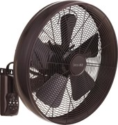 Lucci air 213125 - Стенен вентилатор BREEZE 55W/230V черен/кафяв + д.у.