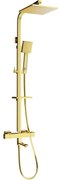 Mexen CQ45 комплект за вана и душ с душ глава и термостатичен смесител, златен - 779104595-50